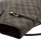 LOUIS VUITTON Neverfull MM Damier Ebene Shoulder Bag Brown