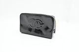 Chanel Cosmetics Pouch in Black Patent Leather