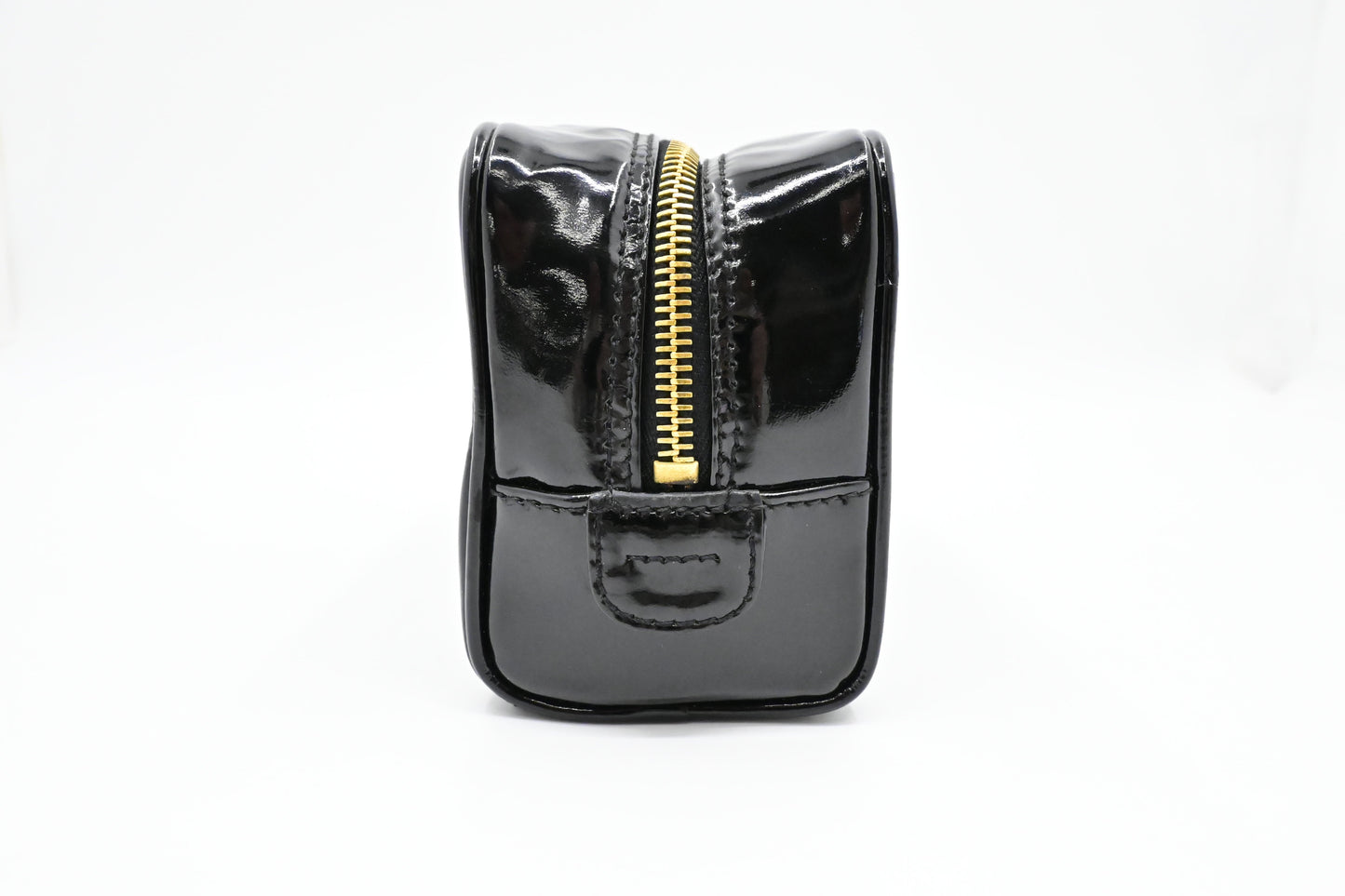 Chanel Cosmetics Pouch in Black Patent Leather
