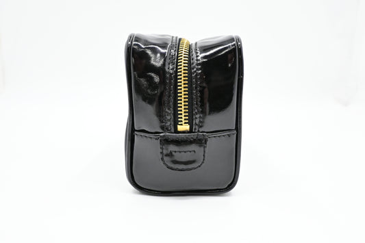 Chanel Cosmetics Pouch in Black Patent Leather