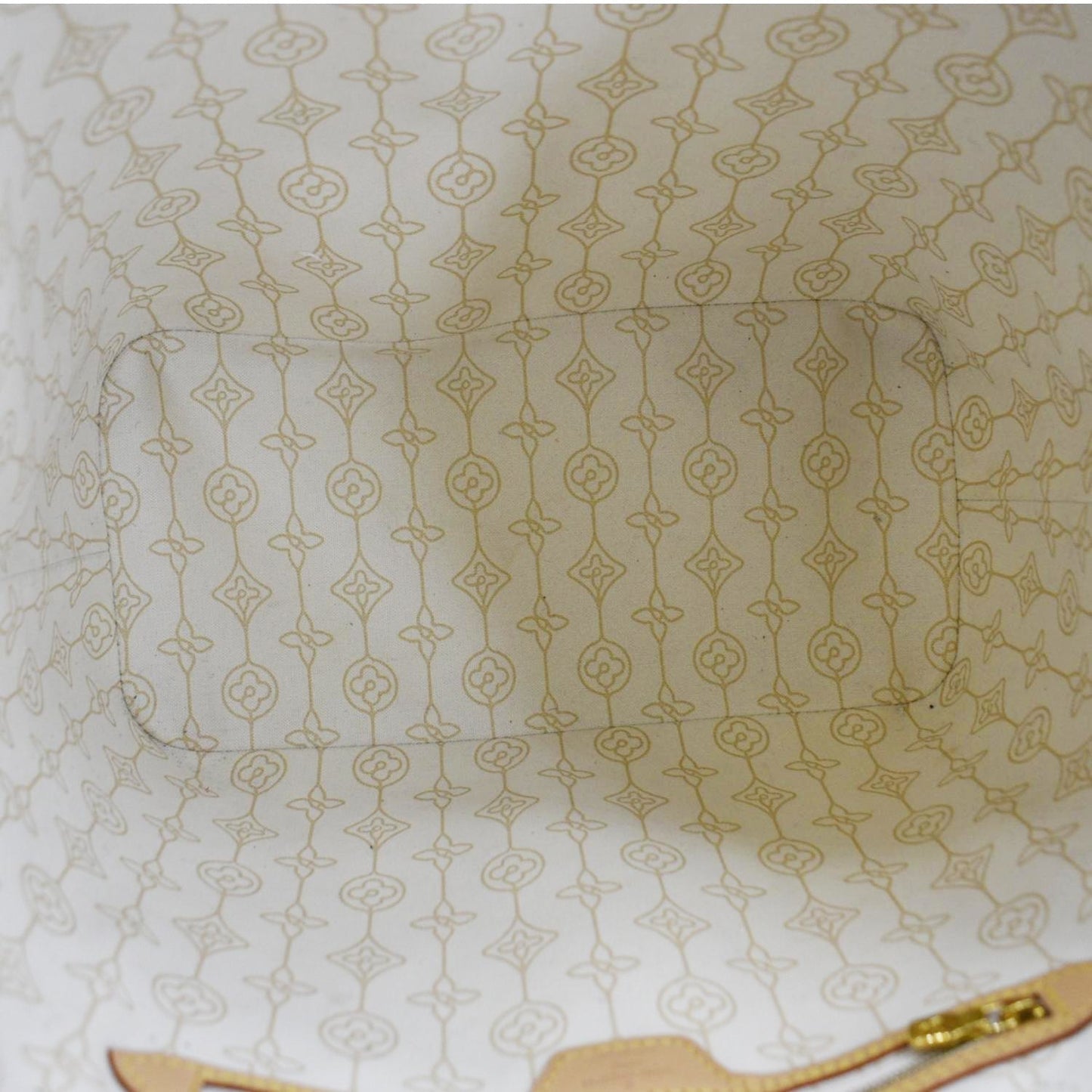 LOUIS VUITTON Neverfull Nautical MM Damier Azur Tote Shoulder Bag White