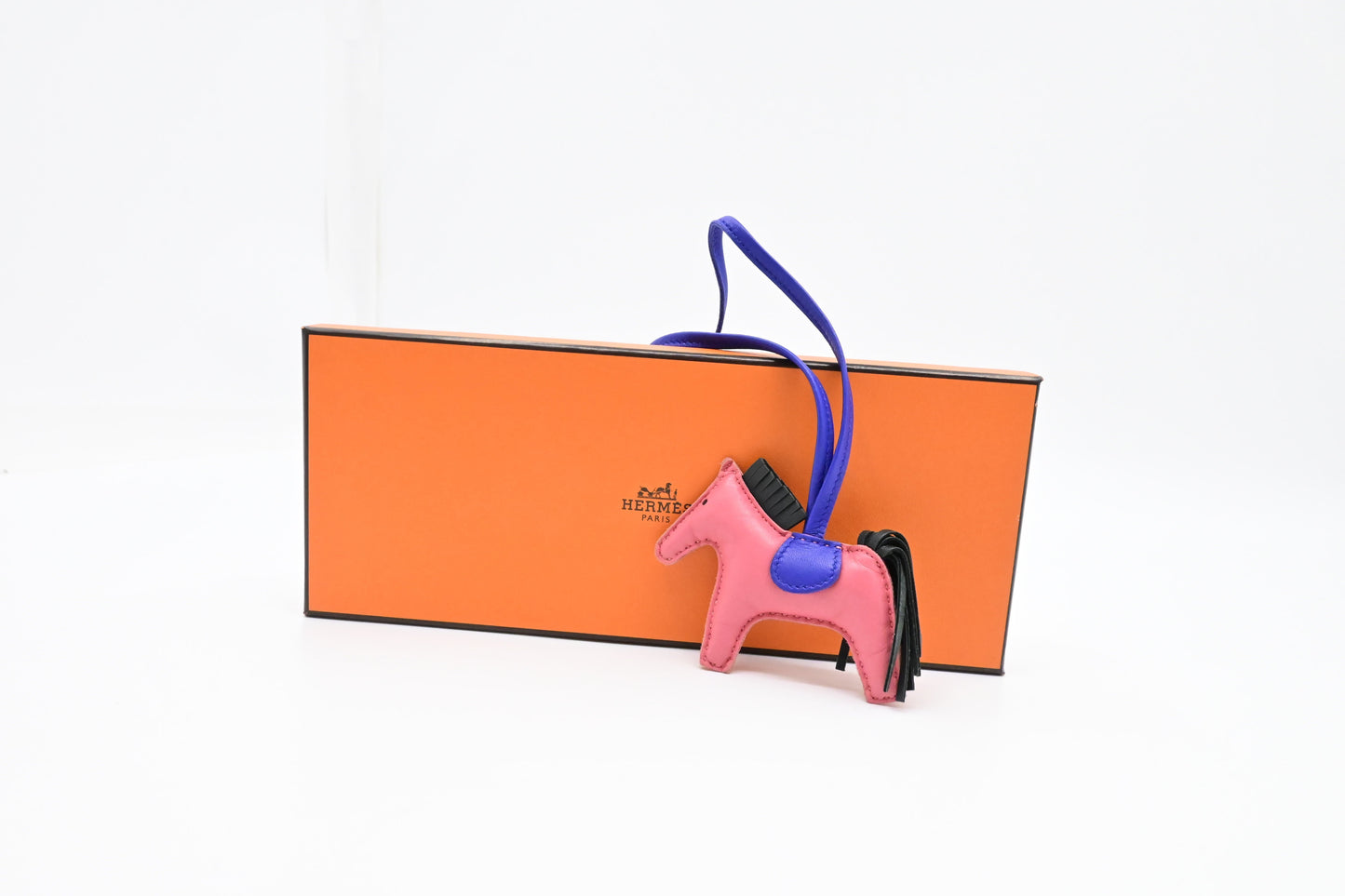 Hermes Rodeo PM Charm in Pink Leather
