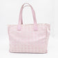 Chanel New Travel Line Tote in Pink Canvas