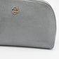 Chanel Pouch in Grey Metallic Leather