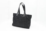 Chanel New Travel Line Tote in Black Canvas