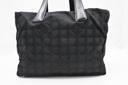 Chanel New Travel Line Tote in Black Canvas