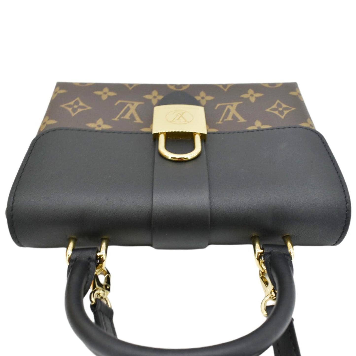 LOUIS VUITTON Locky BB Monogram Canvas Shoulder Bag Brown