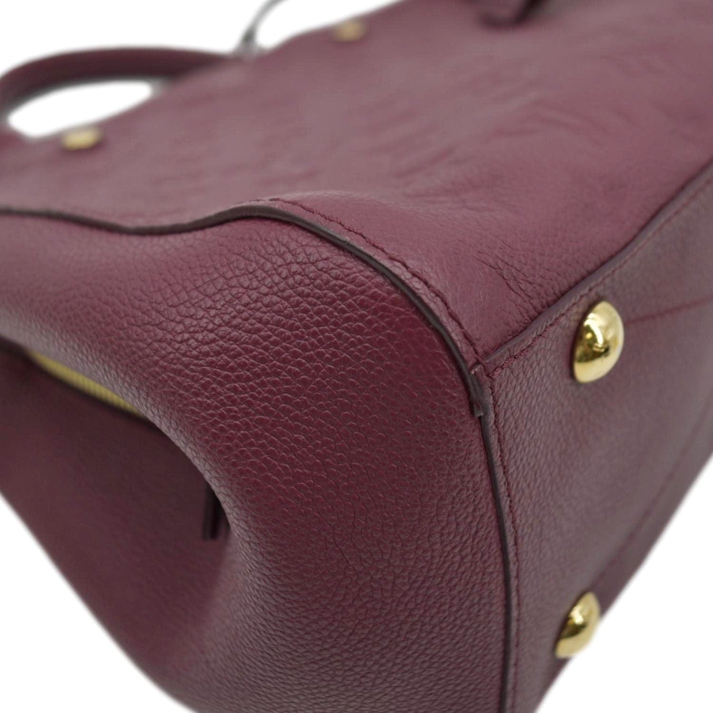 LOUIS VUITTON Montaigne MM Monogram Empreinte Satchel Shoulder Bag Aurore