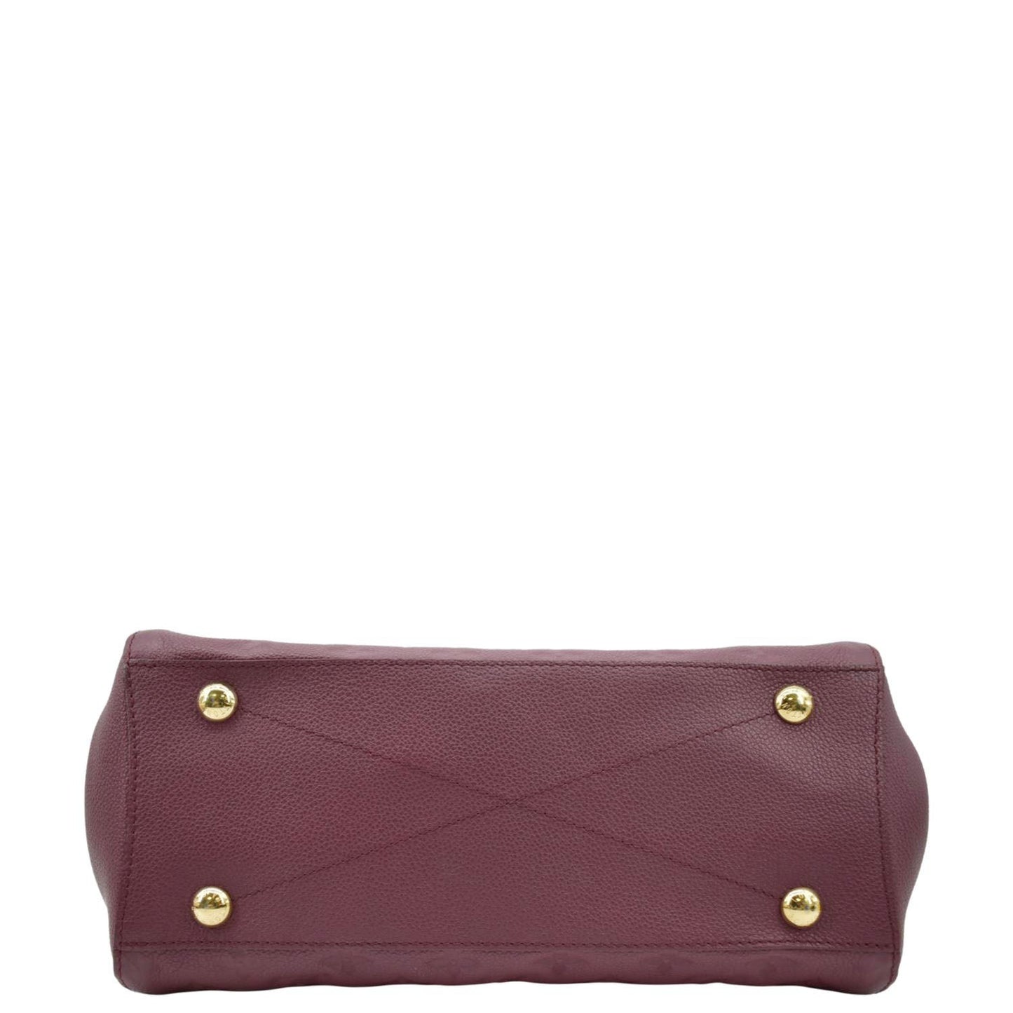 LOUIS VUITTON Montaigne MM Monogram Empreinte Satchel Shoulder Bag Aurore
