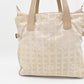 Chanel New Travel Line Zip Tote in Beige Canvas