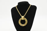 Chanel Large Ring Medallion Necklace