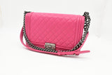 Chanel New Medium Boy in Pink Leather
