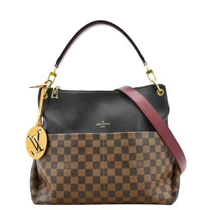 LOUIS VUITTON Maida Damier Ebene Hobo Shoulder Bag Noir