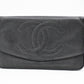Chanel Long Wallet in Black Caviar Leather