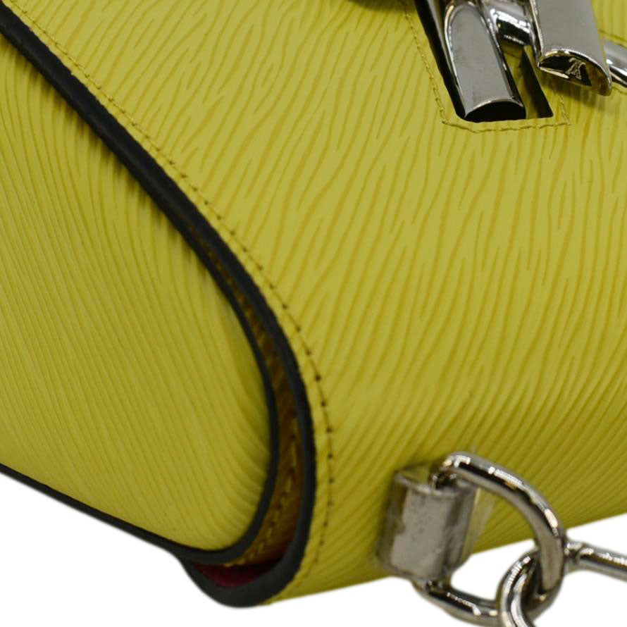 LOUIS VUITTON Twist PM Epi Leather Crossbody Bag Yellow