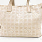 Chanel New Travel Line Tote in Beige Canvas