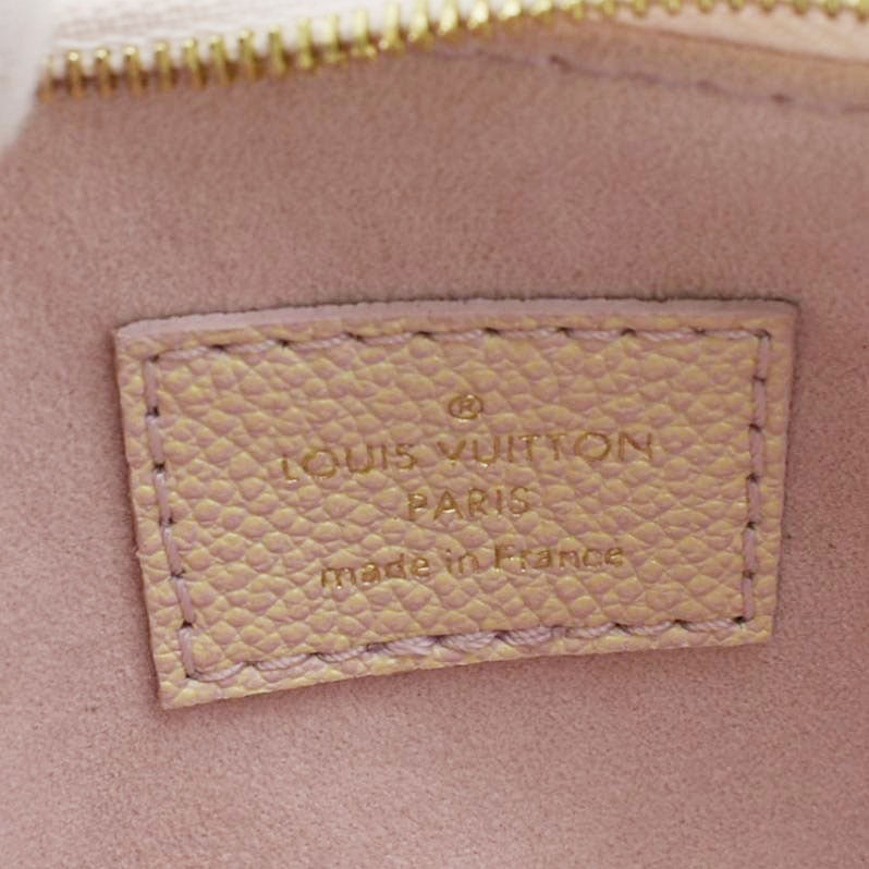 LOUIS VUITTON Pochette Summer Stardust Monogram Empreinte Leather Shoulder Bag Pink