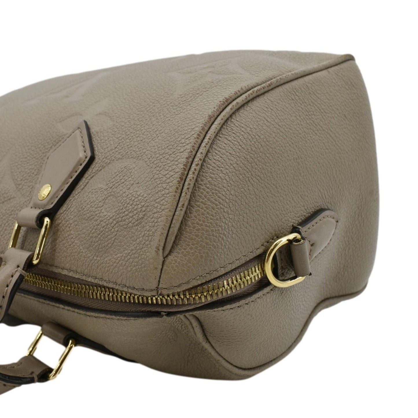 LOUIS VUITTON Speedy 25 Bandouliere Monogram Empreinte Shoulder Bag Beige