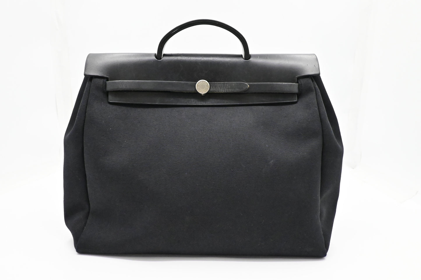 Hermes Herbag 36 in Black Canvas