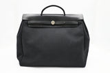 Hermes Herbag 36 in Black Canvas