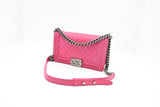 Chanel Medium Boy in Pink Wild Stitch Leather