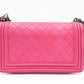 Chanel Medium Boy in Pink Wild Stitch Leather