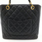 Chanel PST Shoulder Bag in Black Caviar Leather
