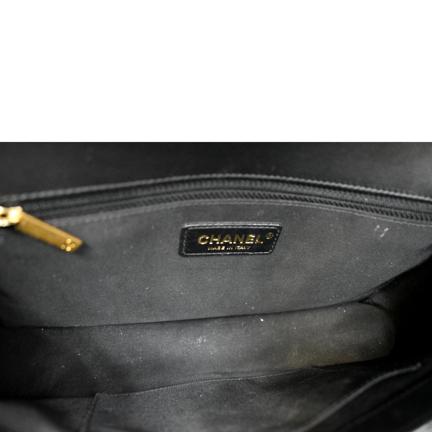 CHANEL Medium Boy Flap Calf Leather Shoulder Bag Black