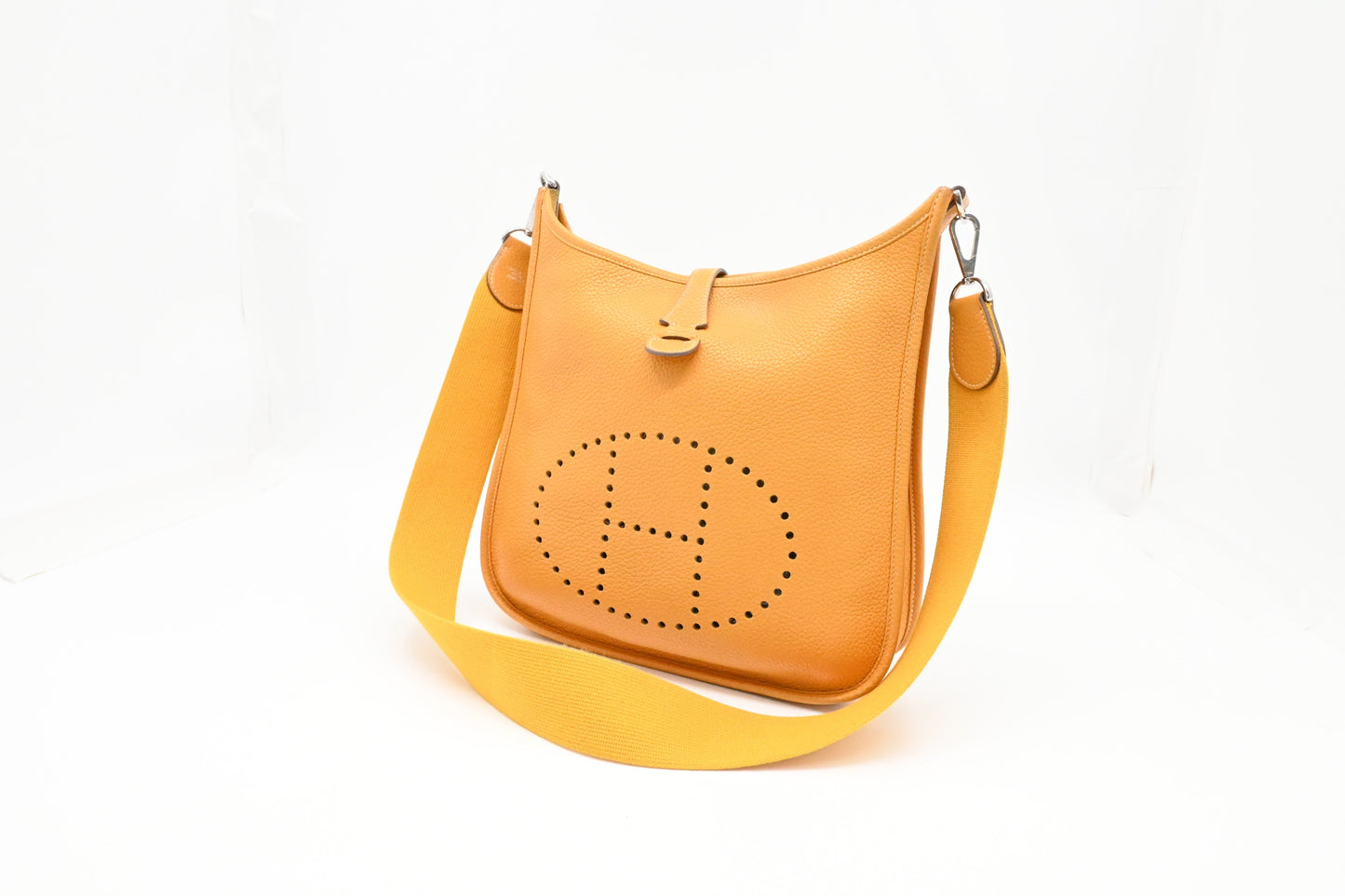 Hermes Evelyne PM in Yellow Leather