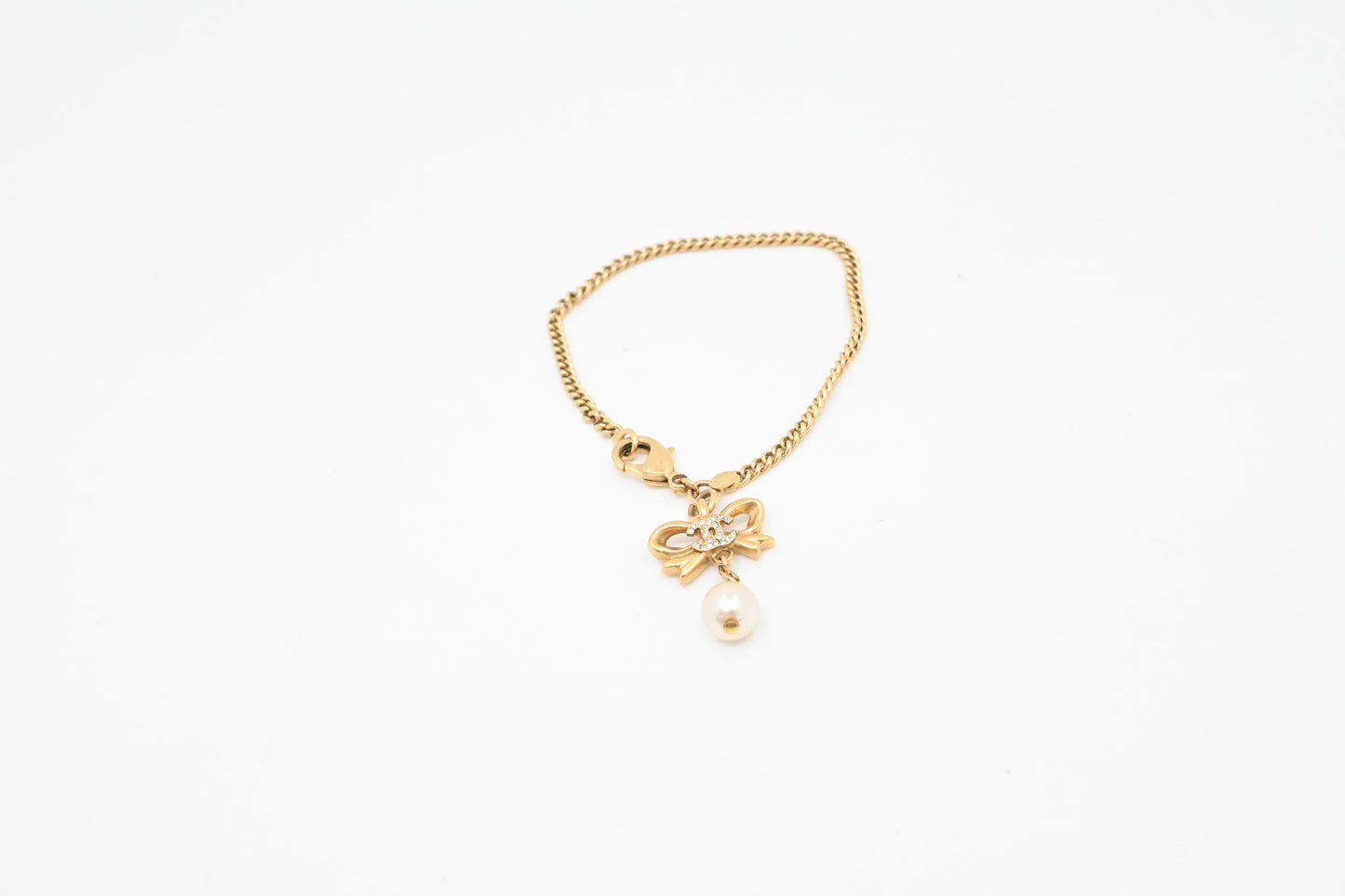 Chanel Pearl Bow Bracelet