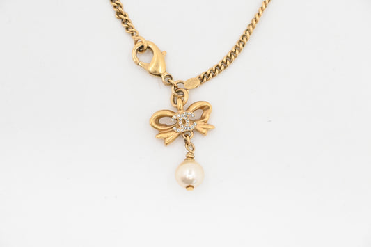Chanel Pearl Bow Bracelet