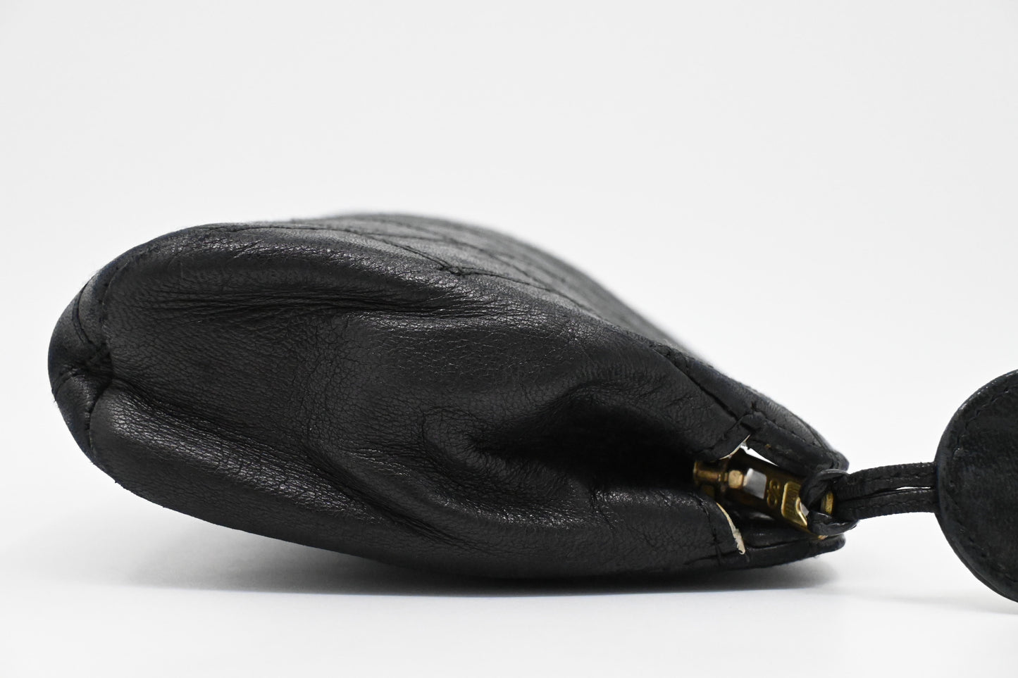 Chanel Pouch in Black Matelassé Leather