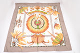 Hermes 'Brazil' Carre 90 in Gray Silk