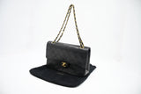 Chanel Medium Double Flap in Black Matelassé Leather