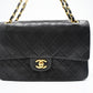 Chanel Medium Double Flap in Black Matelassé Leather