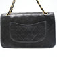 Chanel Medium Double Flap in Black Matelassé Leather