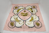 Hermes 'Springs' Carre 90 in Pink Silk