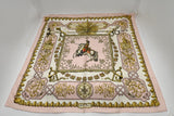 Hermes 'Ludovicus Magnus' Carre 90 in Pink Silk