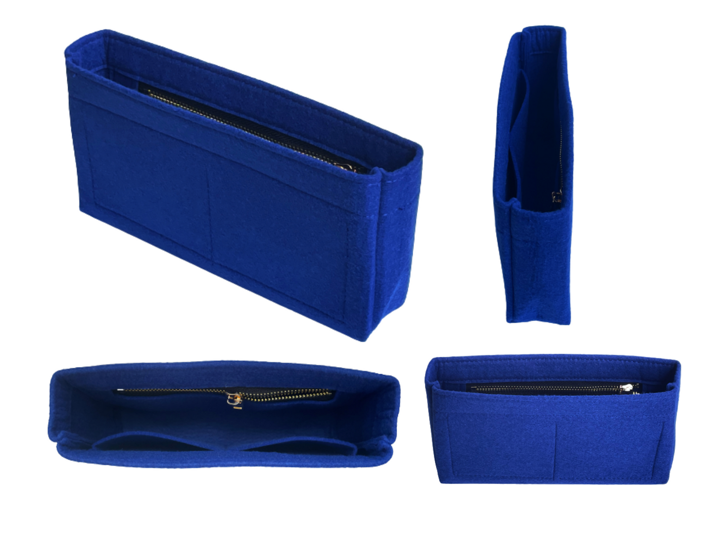 Organizer for [KATE MEDIUM CHAIN BAG] Felt Purse Insert (Slim with Zipper), Bag Organizer Liner Protector