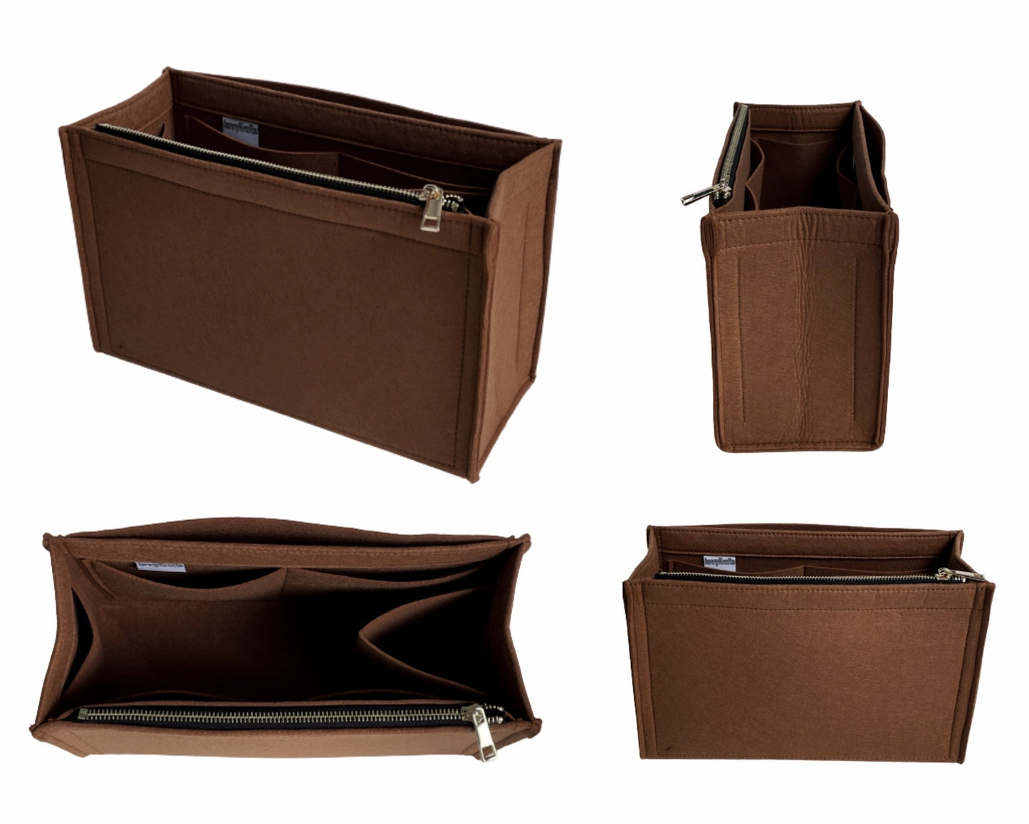 Organizer For [Padlock Small GG Shoulder Bag]Felt Purse Insert (Curved Sides)