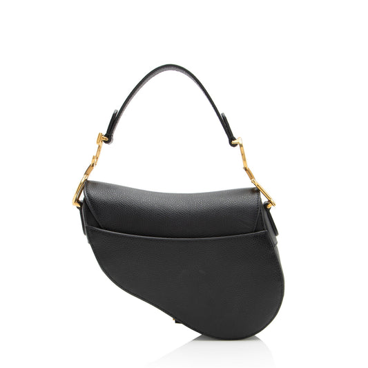 Dior Grained Calfskin Saddle Mini Bag