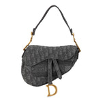 Dior Classic Oblique Embroidered Canvas Saddle Bag (SHG-4UByc7)