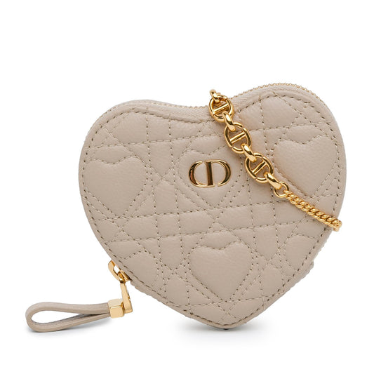 Dior DiorAmour Caro Heart Pouch with Chain (SHG-JNWu4d)