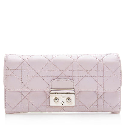 Dior Lambskin Cannage Wallet - FINAL SALE (SHF-17718)