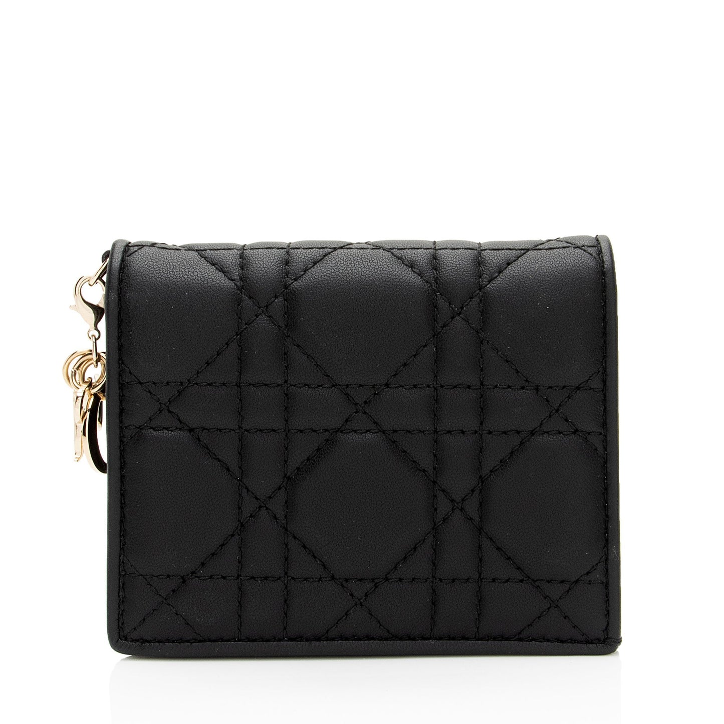 Dior Lambskin Lady Dior Lotus Wallet (SHF-UjrgWJ)