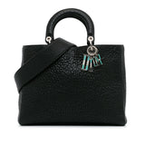 Dior Large Canyon Grained Lambskin Lady Dior (SHG-Obzds1)