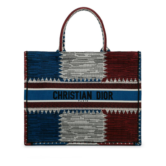 Dior Large French Flag Book Tote (SHG-vWHMYc)