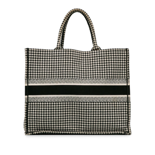 Dior Large Houndstooth Book Tote (SHG-uAGZEe)