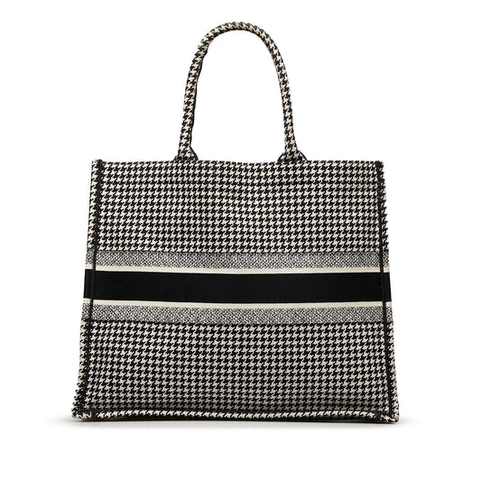 Dior Large Houndstooth Book Tote