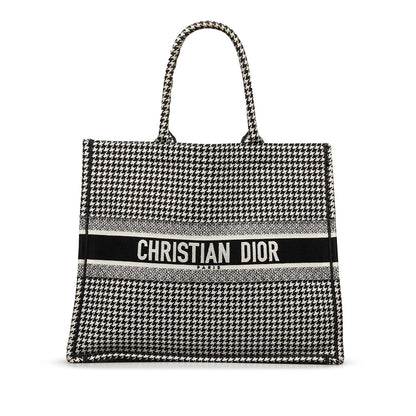 Dior Large Houndstooth Book Tote